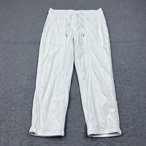 Lululemon Pants Womens 10 White Swift Dance Studio Crop 25" Mid Rise Yoga W6BAPS